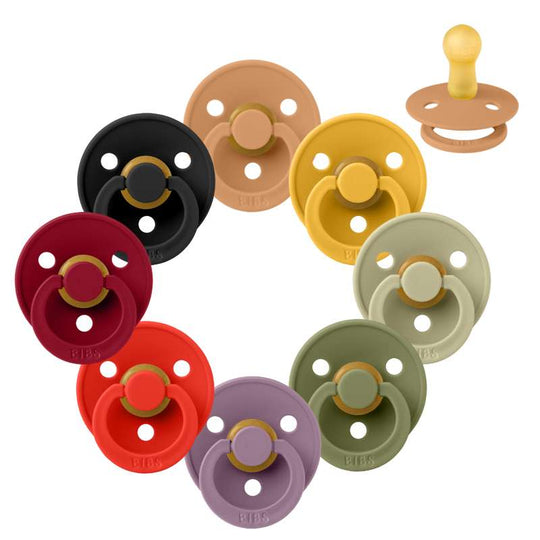 BIBS Rund Colour Napp - Sampackning - 8 st - Stl 2 - Happy Halloween