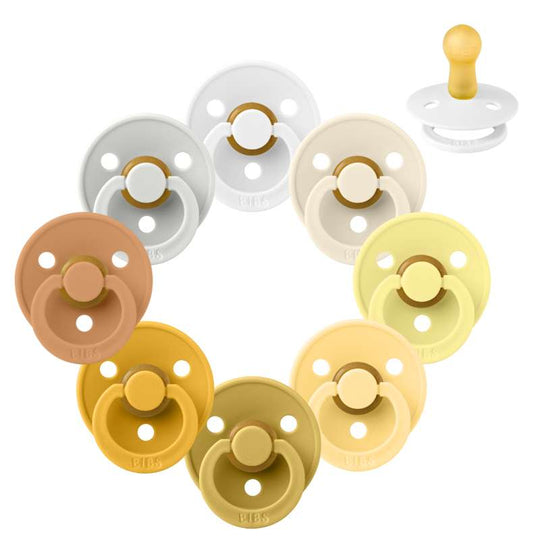 BIBS Rund Colour Napp - Sampackning - 8 st - Stl 2 - Let The Sunshine In