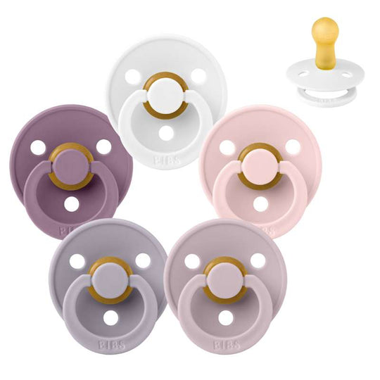 BIBS Rund Colour Napp - Sampackning - 5 st - Stl 2 - Lovely Lilacs