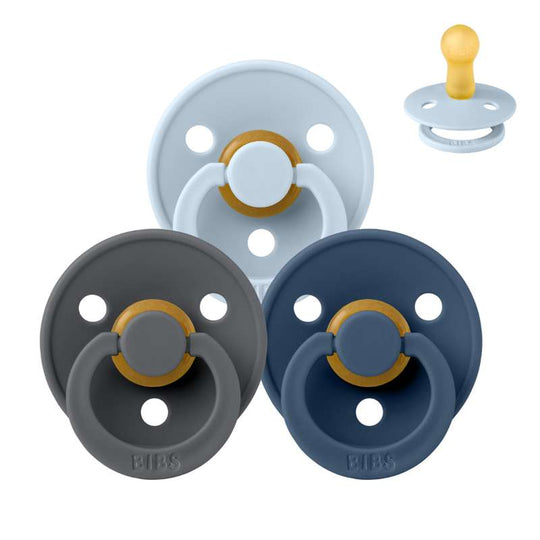 BIBS Rund Colour Napp - Sampackning - 3 st - Stl 2 - Ocean Storm