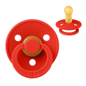 BIBS Colour Napp - Stl 2 - Naturgummi - Candy Apple