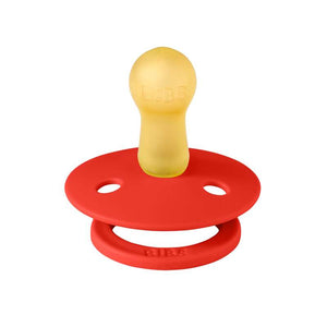 BIBS Colour Napp - Stl 2 - Naturgummi - Candy Apple