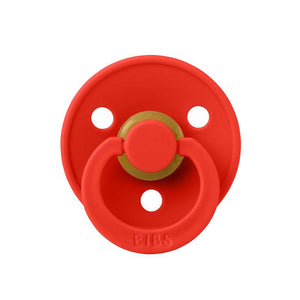 BIBS Colour Napp - Stl 2 - Naturgummi - Candy Apple