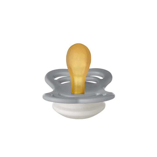 BIBS Supreme Napp - Stl 1 - Naturgummi - GLOW - Cloud