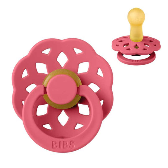 BIBS Boheme Napp - Stl 2 - Naturgummi - Coral