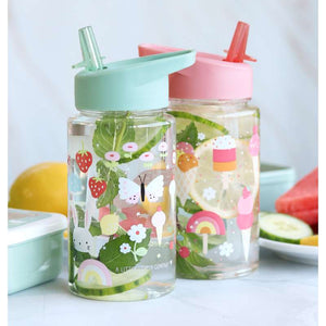 A Little Lovely Company Vattenflaska - Joy - Mint