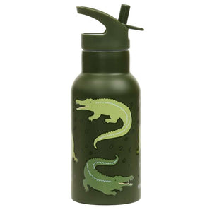 A Little Lovely Company termosflaska - 350 ml - Crocodiles - Grön