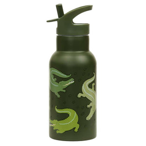 A Little Lovely Company termosflaska - 350 ml - Crocodiles - Grön