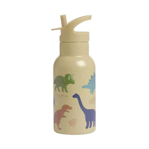 A Little Lovely Company termosflaska - 350 ml - Dinosaurie - Oliv.