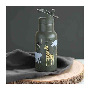 A Little Lovely Company Termosflaska - 350 ml - Savann - Mörkgrön.