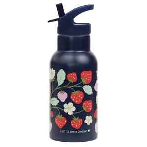 A Little Lovely Company termosflaska - 350 ml - Strawberries - Blå/Röt