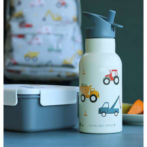 A Little Lovely Company termosflaska - 350 ml - Vehicles - Blå