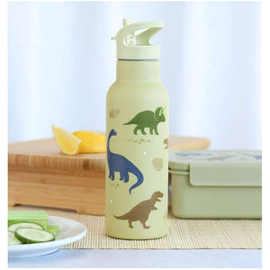 A Little Lovely Company Termodrikkedunk XL - 500 ml. - Dinosaur - Oliven