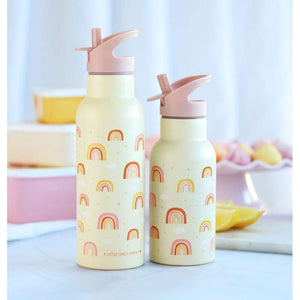 A Little Lovely Company Termodrikkedunk XL - 500 ml. - Rainbows - Fersken
