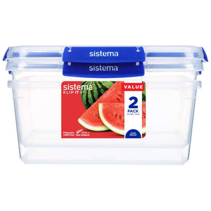 Sistema Rectangle Klip It Plus - 2-pack - 3,35L - Blå