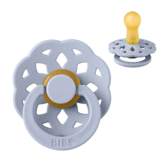 BIBS Boheme Napp - Stl 2 - Naturgummi - Dusty Blue