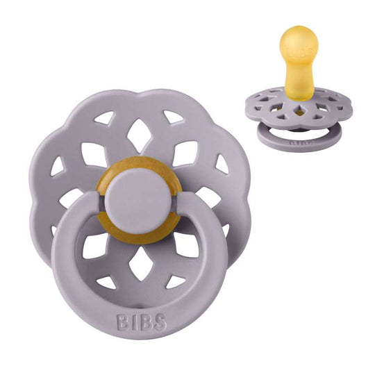BIBS Boheme Napp - Stl 2 - Naturgummi - Fossil Grey