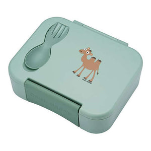 Carl Oscar BentoBOX™ Madkasse m. CUTElery - Kids - Kamel (Mint)