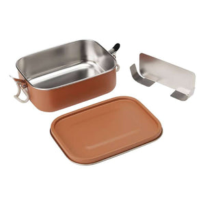 HAPS Nordic Madkasse - Rustfrit Stål m. Rumdeler - Terracotta