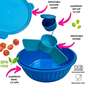 Yumbox Madkasse - Poke Love Bowl - 4 rum - Hawaii Blue
