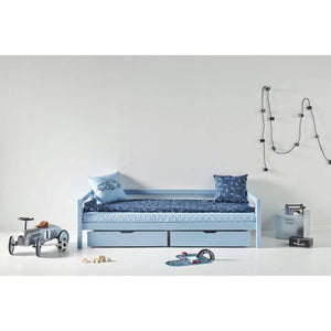 Hoppekids Kvalitetsöverdrag till madrass 12 cm hög - Flera storlekar - Dream Blue