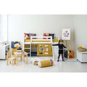 Hoppekids Kvalitetsöverdrag till madrass 12 cm hög - Flera storlekar - Autumn Yellow