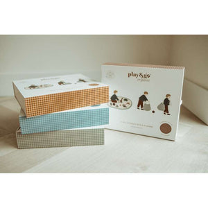Play & Go 2-i-1 Förvaringsmatta/lekmatte - Organic Grid - Green