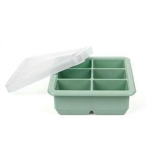Haakaa Silikone Frysebakke m. Låg - 6 Rum - Pea Green