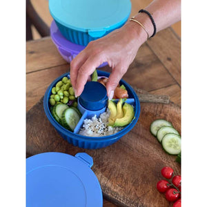 Yumbox Madkasse - Poke Love Bowl - 4 rum - Hawaii Blue
