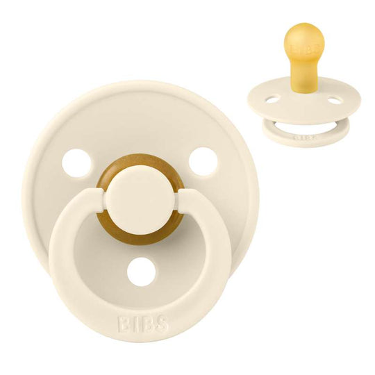 BIBS Colour Napp - Stl 1 - Naturgummi - Ivory