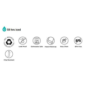 Klean Kanteen TKWide Drikkekop/-flaske - Twist Cap - 592ml - Blue Tint