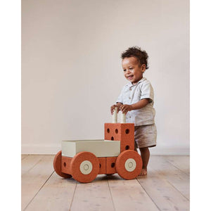 MODU 3-in-1 Baby Walker - Burnt Orange/Dusty Green