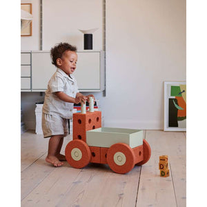 MODU 3-in-1 Baby Walker - Burnt Orange/Dusty Green