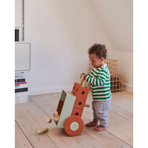 MODU 3-in-1 Baby Walker - Burnt Orange/Dusty Green