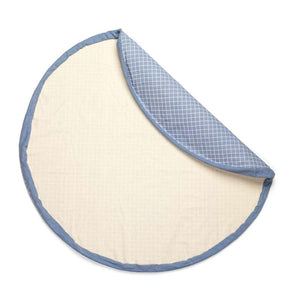 Play & Go 2-i-1 Förvaringsmatta/lekmatte - Organic Grid - Blue