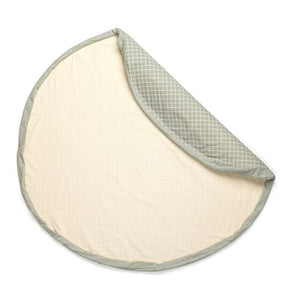Play & Go 2-i-1 Förvaringsmatta/lekmatte - Organic Grid - Green