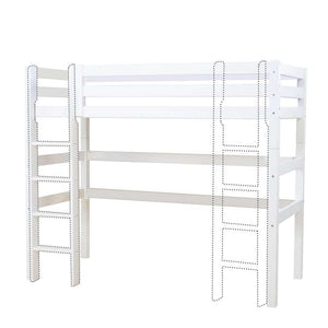 Hoppekids ECO Luxury Hög säng 90x200cm - Vit