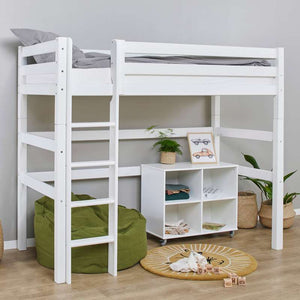 Hoppekids ECO Luxury Hög säng 90x200cm - Vit