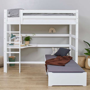 Hoppekids ECO Luxury MEGA-säng 90x200cm med loungemodul och bordsplatta - Vit