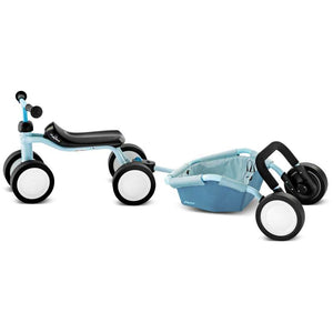 PUKY Traily - 2-i-1 Gåvogn og Cykelanhænger - Retro Blue