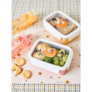 Petit Monkey Bento Matlåda - Fox & Fireflies - Gul