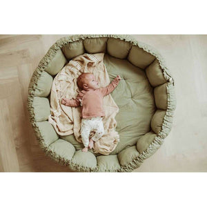 Play & Go Babynest Legetæppe - Bloom - Meadow Green