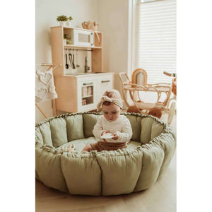 Play & Go Babynest Legetæppe - Bloom - Meadow Green