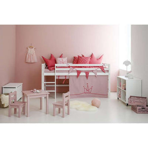 Hoppekids PRINCESS Kudde - Baraque rose - små kronor