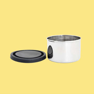 Pulito PureDipBox Snackboks - Rustfrit Stål - Rund - 250ml