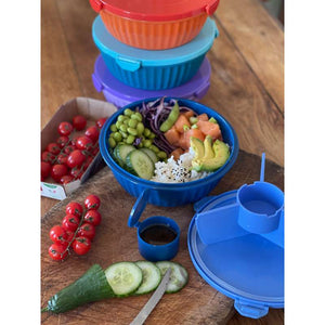 Yumbox Madkasse - Poke Love Bowl - 4 rum - Hawaii Blue