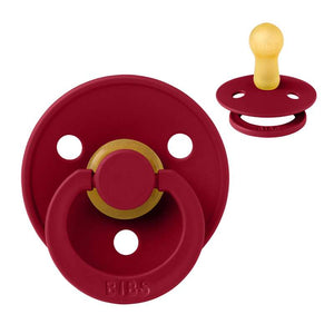 BIBS Colour Napp - Stl 2 - Naturgummi - Ruby