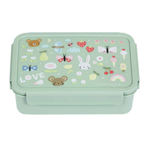 A Little Lovely Company Fackinddelt Bento Madlåda - Joy - Mint