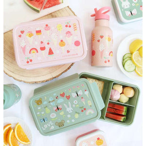 A Little Lovely Company Fackinddelt Bento Madlåda - Joy - Mint