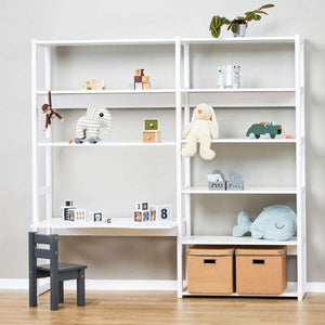 Hoppekids STOREY Set med 2 hyllor - Flera storlekar - Vit